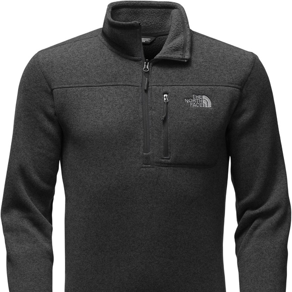 The North Face Gordon Lyons 1/4 Zip Fleece Pullover – Mens Large – Black Heather - Picture 4 of 4
